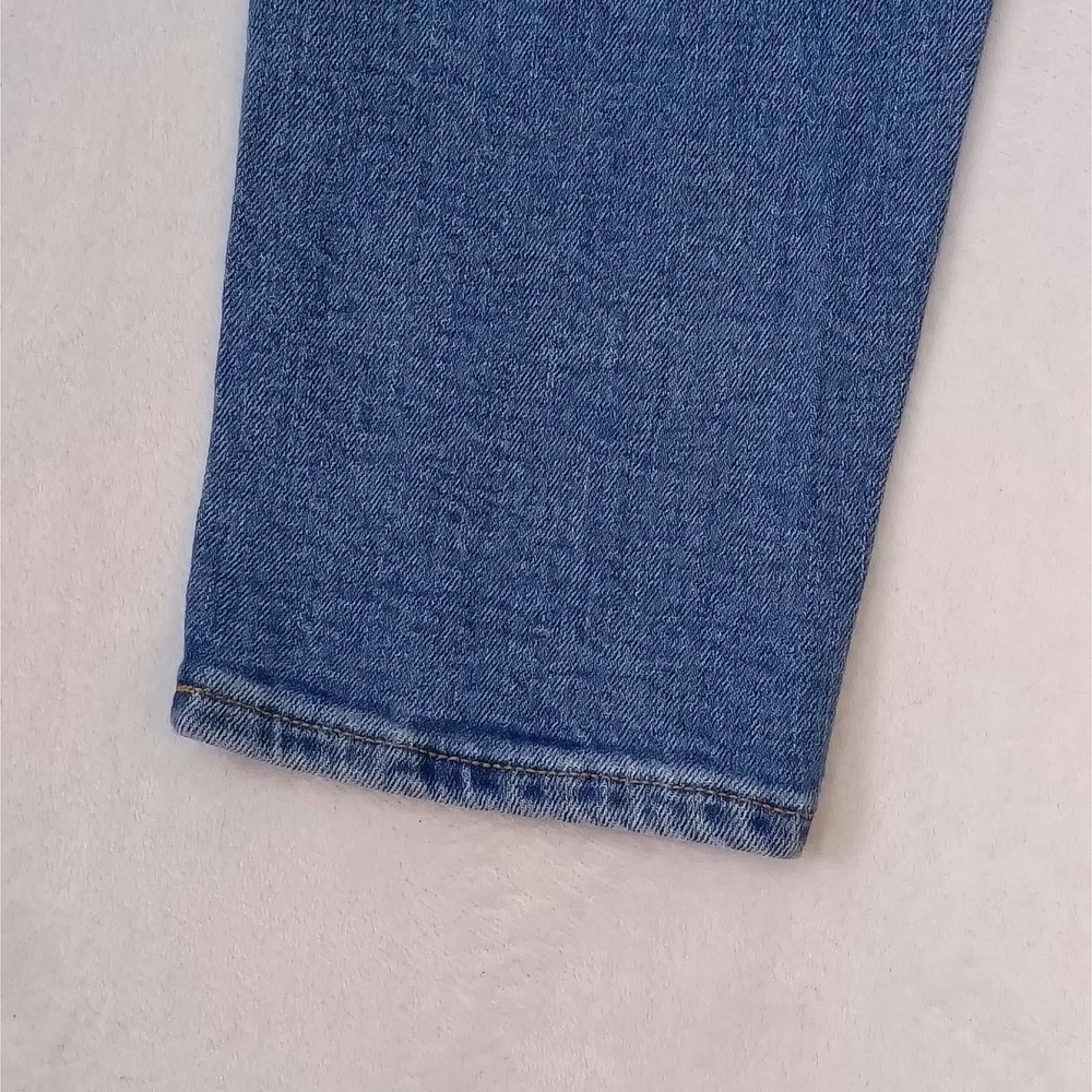 American Eagle Mom Jeans Womens 2 Regular Blue Stretch High Rise Tapered Denim - Picture 14 of 16
